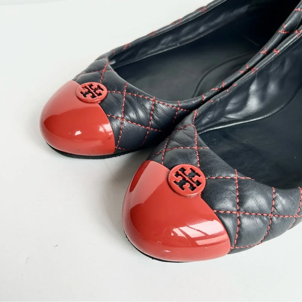 TORY BURCH Kaitlin Quilted Leather Ballet Flats